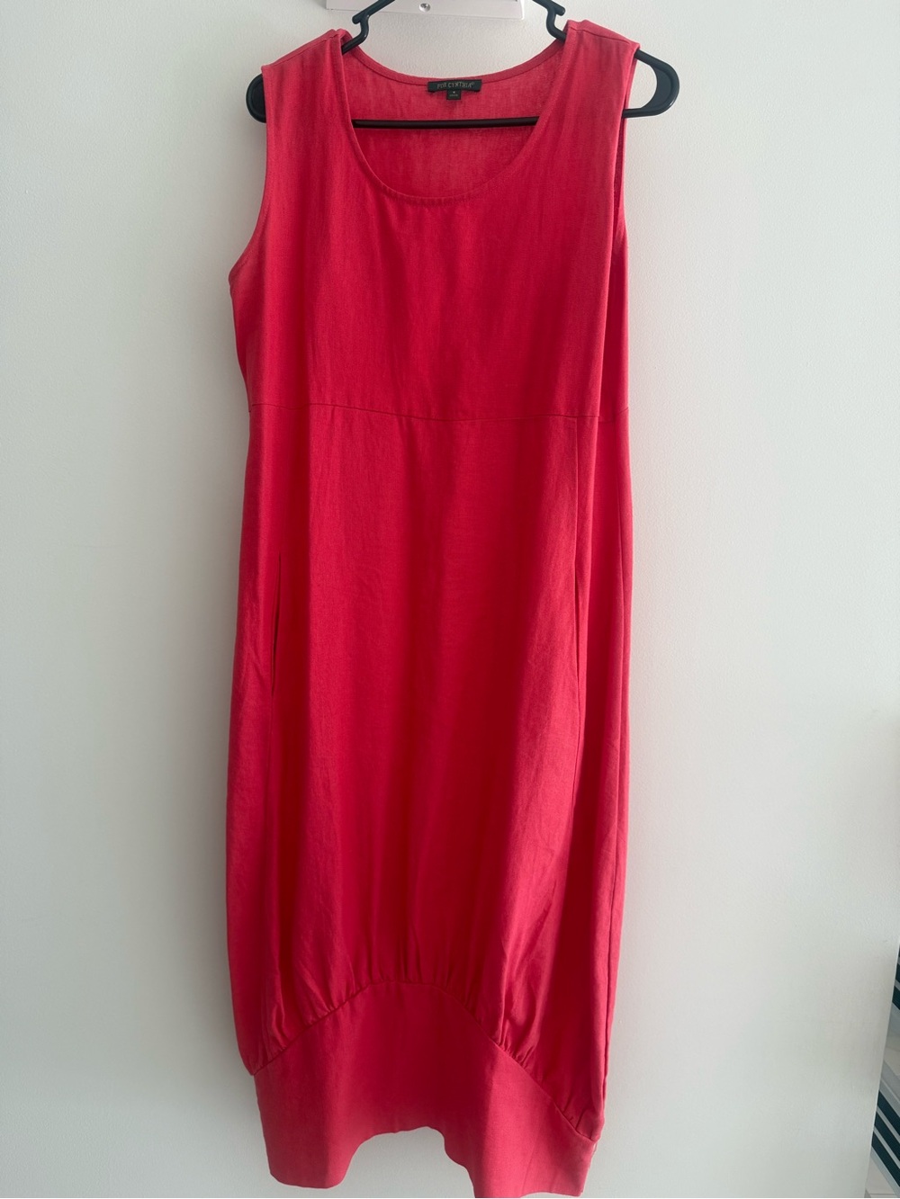 For Cynthia Sleeveless Coral-Red Maxi Dress